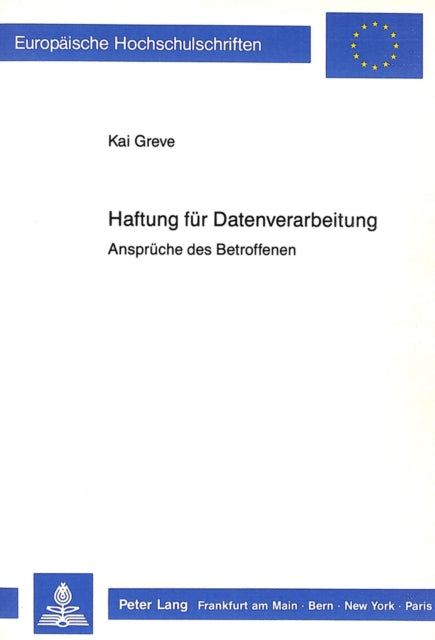 Book cover of: Haftung fuer Datenverarbeitung