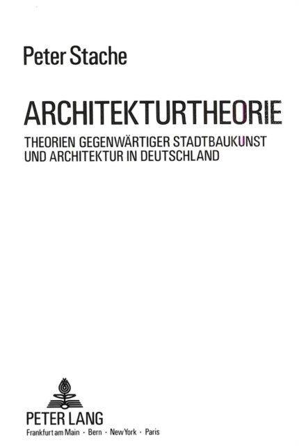 Book cover of: Architekturtheorie