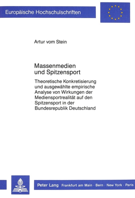 Book cover of: Massenmedien und Spitzensport
