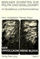 Book cover of: Der unvollkommene Block