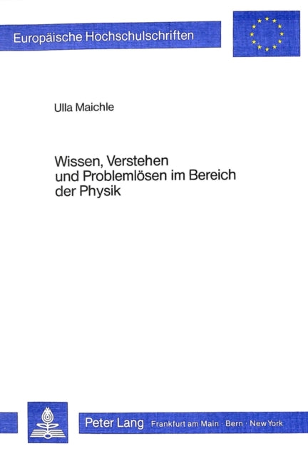 Book cover of: Wissen, Verstehen und Problenloesen im Bereich der Physik