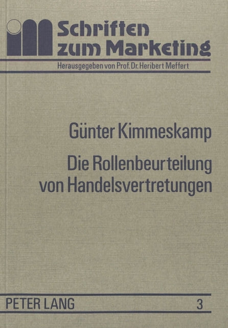 Book cover of: Die Rollenbeurteilung von Handelsvertretungen