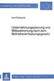 Book cover of: Unternehmungsplanung Und Mitbestimmung Nach Dem Betriebsverfassungsgesetz. By: Karl Faßnacht