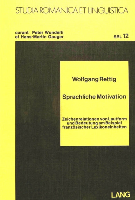 Book cover of: Sprachliche Motivation