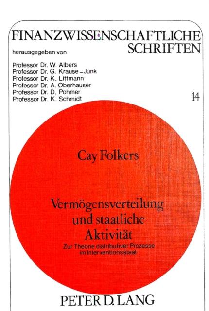Book cover of: Vermoegensverteilung und staatliche Aktivitaet