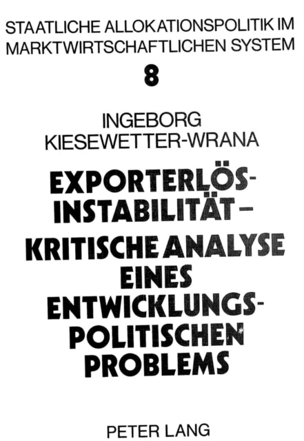 Book cover of: Exporterloesinstabilitaet
