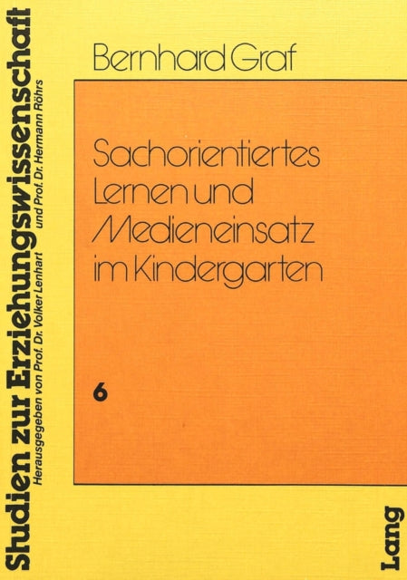 Book cover of: Sachorientiertes Lernen und Medieneinsatz im Kindergarten