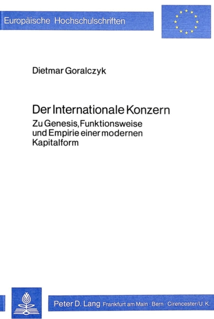 Book cover of: Der internationale Konzern