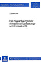 Book cover of: Das Begnadigungsrecht im modernen Verfassungs- und Kriminalrecht