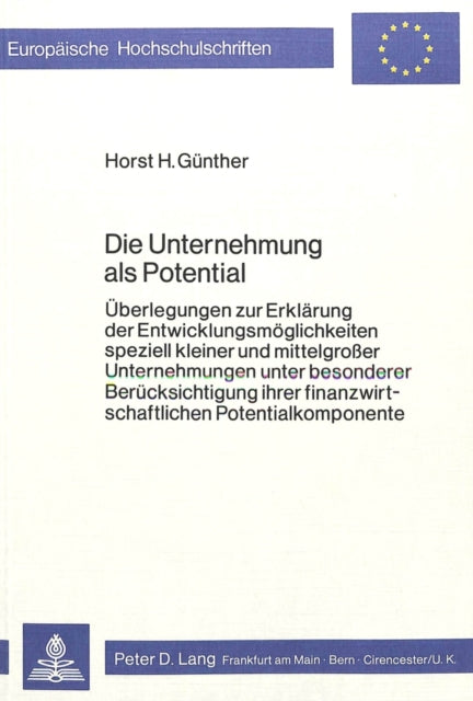 Book cover of: Die Unternehmung als Potential
