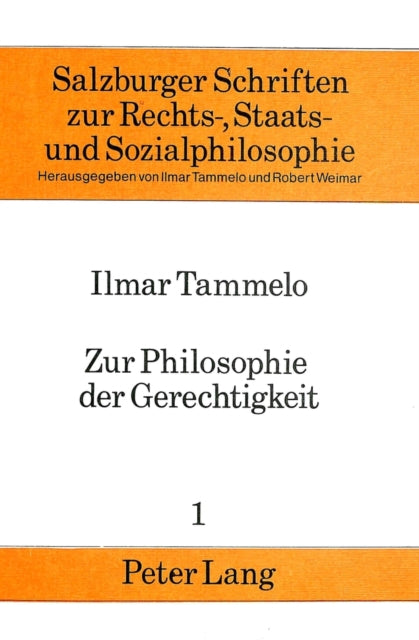 Book cover of: Zur Philosophie der Gerechtigkeit