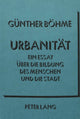 Book cover of: Urbanitaet