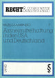 Book cover of: Arzneimittelhaftung in den USA und Deutschland