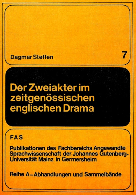Book cover of: Der Zweiakter im zeitgenoessischen englischen Drama