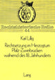 Book cover of: Rechtsetzung im Herzogtum Pfalz-Zweibruecken waehrend des 18. Jahrhunderts