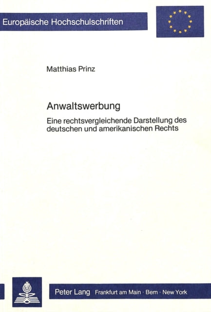 Book cover of: Anwaltswerbung