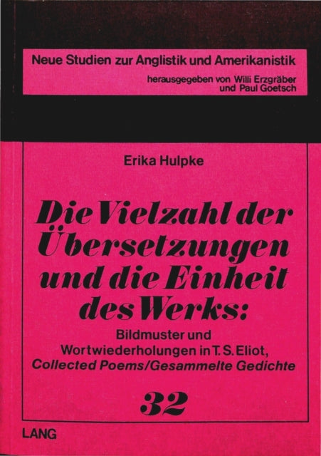 Book cover of: Die Vielzahl der Uebersetzungen und die Einheit des Werks
