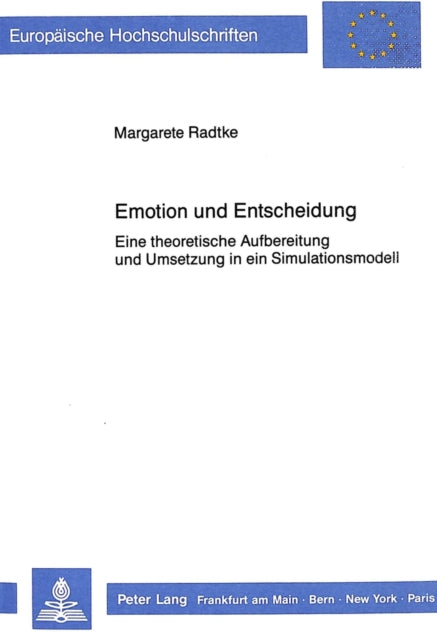 Book cover of: Emotion und Entscheidung