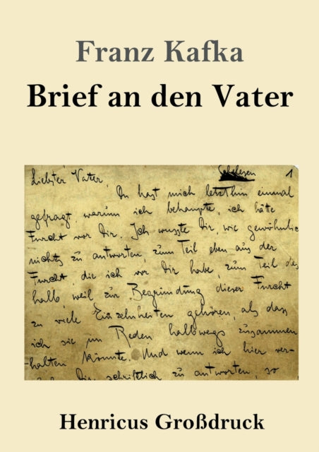 Book cover of: Brief an den Vater (Großdruck)
