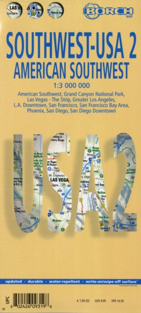 Book cover of: USA Southwest - American Southwest, Borch Map. By: Borch