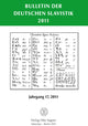Book cover of: Bulletin Der Deutschen Slavistik 2011. By: Sebastian Kempgen