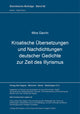 Book cover of: Kroatische Uebersetzungen und Nachdichtungen deutscher Gedichte zur Zeit des Illyrismus
