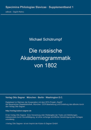 Die russische Akademiegrammatik von 1802