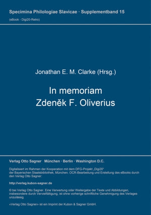 In memoriam Zdenek F. Oliverius