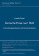 Book cover of: Serbische Prosa nach 1945