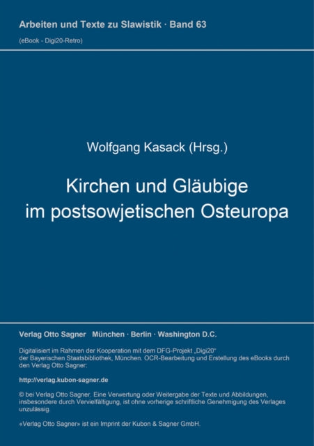 Book cover of: Kirchen und Glaeubige im postsowjetischen Osteuropa
