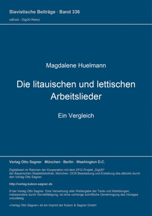 Die litauischen und lettischen Arbeitslieder