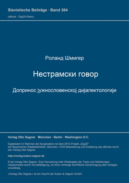 Book cover of: Nestramski govor
