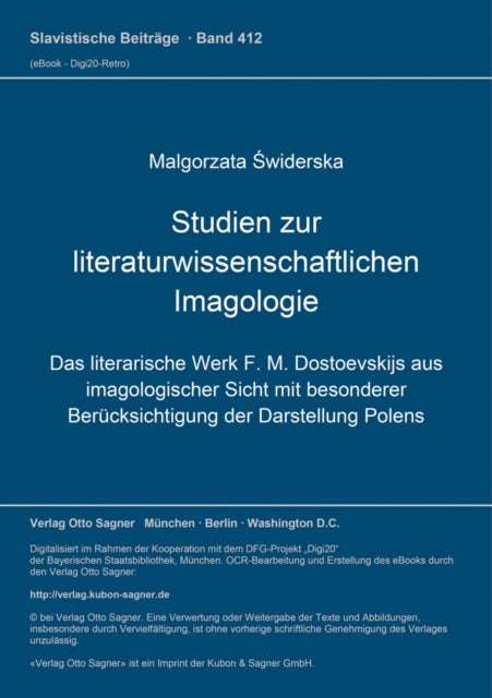Book cover of: Studien zur literaturwissenschaftlichen Imagologie