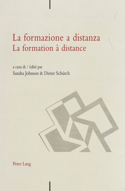 Book cover of: La formazione a distanza- La formation a distance