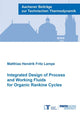 Book cover of: Integrated Design of Process and Working Fluids for Organic Rankine Cycles
