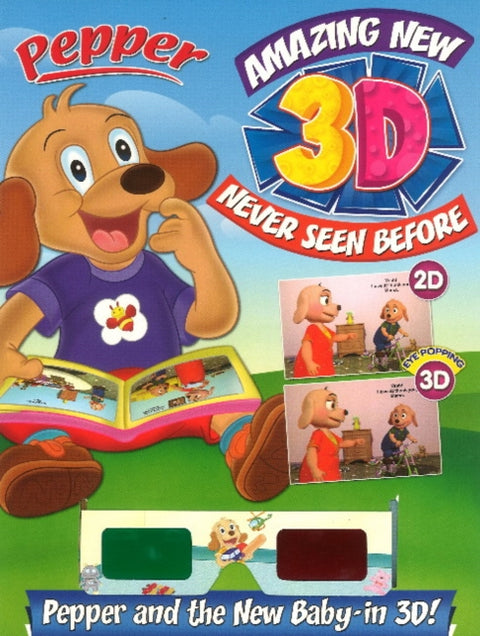 Pepper Amazing New 3D Never Seen Before Pepper paper & the New Baby -- in 3D