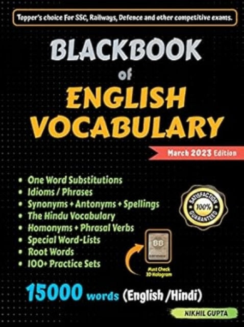 Book cover of: Blackbook of English Vocabulary