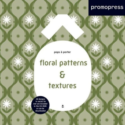 Book cover of: Floral Patterns and Textures (with CD). By: Rhino Studio