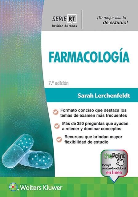 Book cover of: Serie RT. Farmacologia. By: Sarah Lerchenfeldt