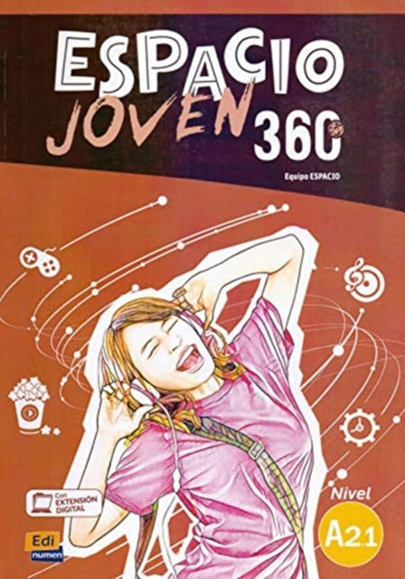 Book cover of: Espacio Joven 360 Level A2.1 : Student Book with free coded access to the ELEteca. By: María Carmen Cabeza Sánchez