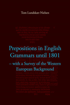 Prepositions in English Grammars Until 1801