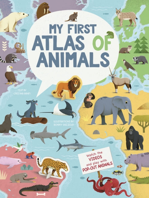 Book cover of: My First Atlas of Animals. By: Gazzola BANFI