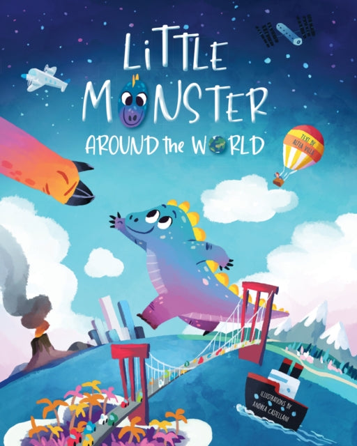 Book cover of: Little Monster Around the World. By: CASTELLANI