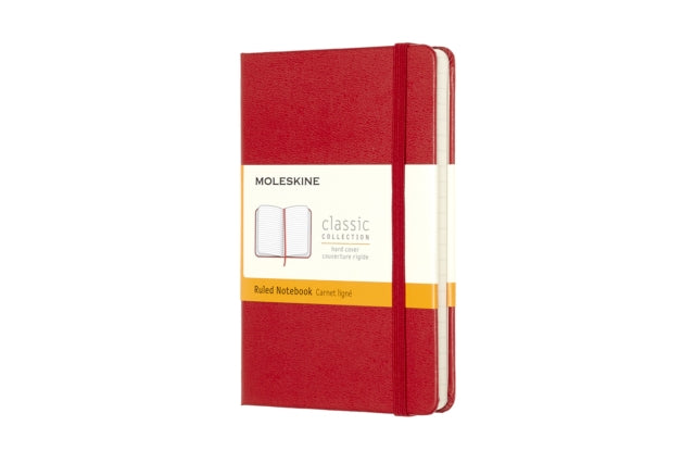 Moleskine Pocket Ruled Hardcover Notebook Scarlet Red 9788862930000 Moleskine Staff