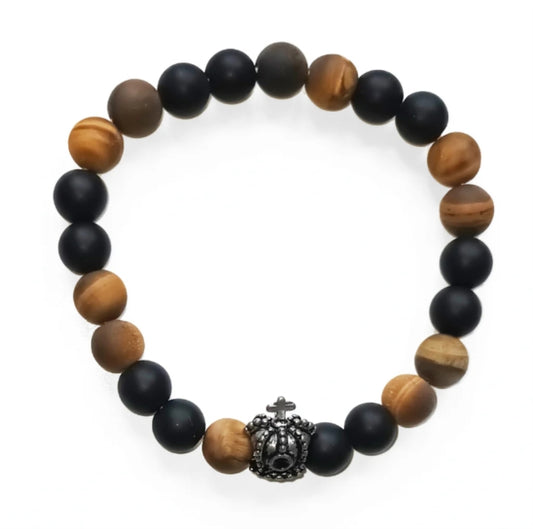 Book cover of: Crystal Bracelet - Tiger Eye