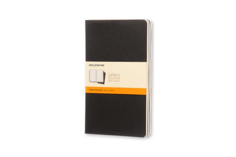 Moleskine Ruled Cahier L - Black Cover (3 Set)