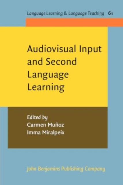 Book cover of: Audiovisual Input and Second Language Learning. By: Carmen Muñoz