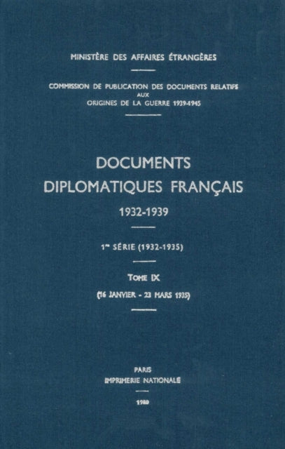 Book cover of: Documents Diplomatiques Francais