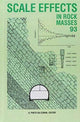 Book cover of: Scale Effects in Rock Masses 93. By: Pinto Da Cunha