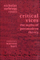 Book cover of: Critical Vices. By: Nichol Zurbrugg